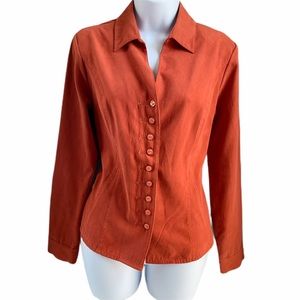 Dress Barn Buttoned-up Faux Suede Long Sleeves